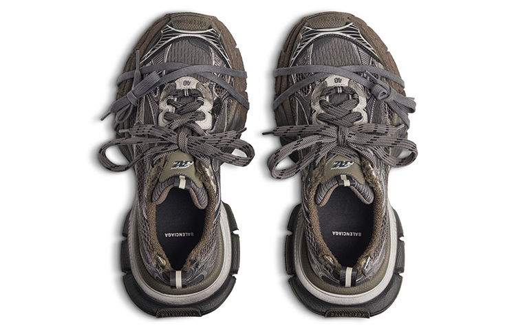 Shop Balenciaga Triple S 'Coklat Hitam' 734734W3XL72200