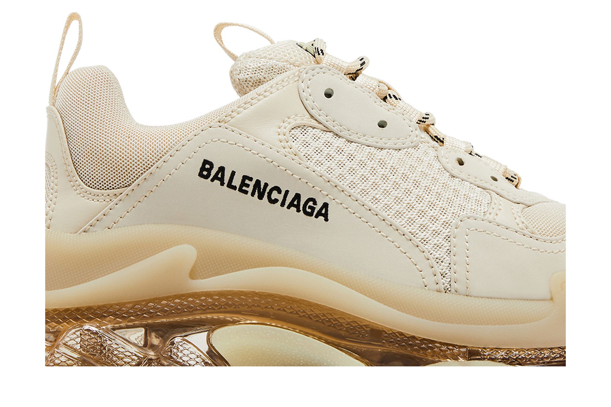 【極美品】 バレンシアガ トリプルS クリアソール スニーカー 24 ホワイト 付属品付き・美品】BALENCIAGA バレンシアガ トリプルS クリア