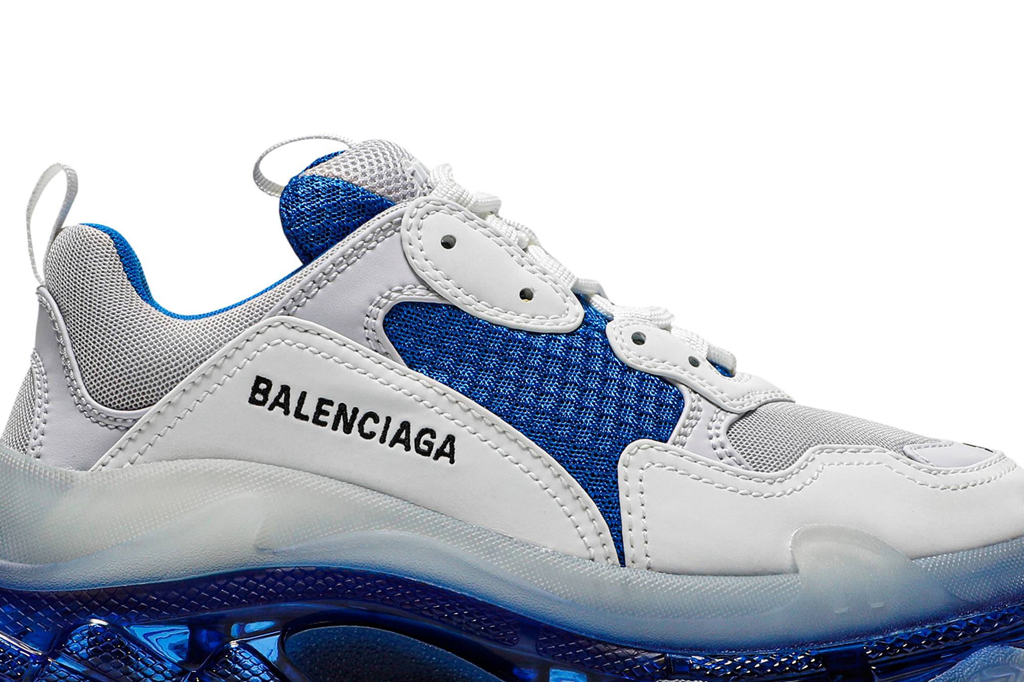 Order (Women) Balenciaga Triple S 'Clear Sole - White Blue'  544351-W09ON-9169