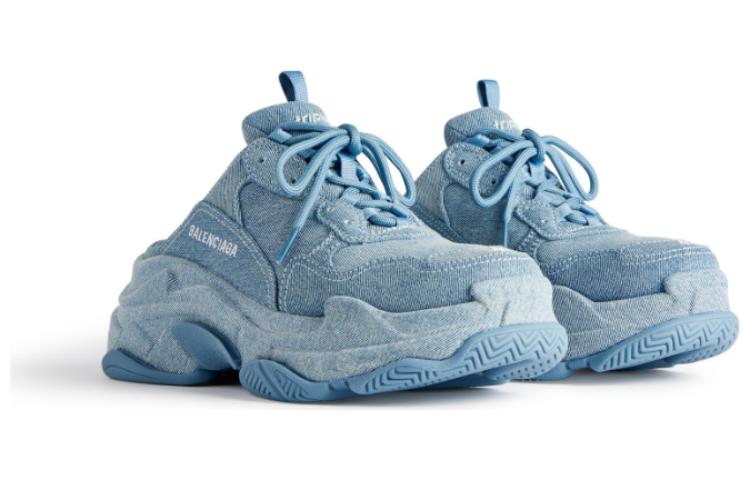 Lookbook Balenciaga Triple S 'Denim Biru' 755687W2DEN4000