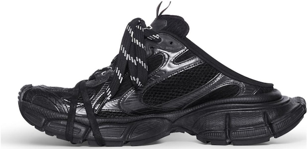 巴黎世家 3XL 穆勒鞋'磨损-黑色' 742672W3XL11010 Buy 巴黎世家 3XL 穆勒鞋'磨损-黑色' 742672W3XL11010