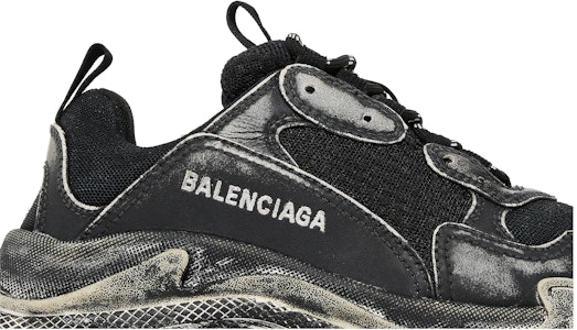 Balenciaga Triple S 'Hitam Pudar' 536737-W3CN3-1000 Order Balenciaga Triple S 'Hitam Pudar' 536737-W3CN3-1000