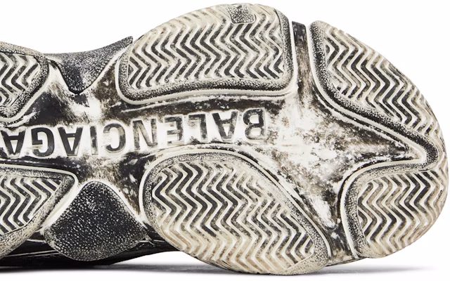 Balenciaga 巴黎世家 Triple S 色澤褪去 刻意皮舊 厚底潮流復古爸鞋 黑灰 Purchase Balenciaga 巴黎世家 Triple S 色澤褪去 刻意皮舊 厚底潮流復古爸鞋 黑灰