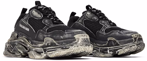 Balenciaga Triple S 'Hitam Pudar' 536737-W3CN3-1000 Cheap Balenciaga Triple S 'Hitam Pudar' 536737-W3CN3-1000