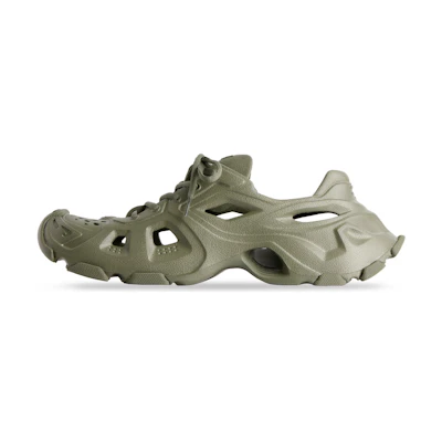 Balenciaga HD Lace Up Cut Out Sneakers 'Olive Green'