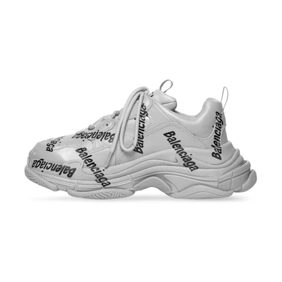 Balenciaga Triple S 'Grey Black Lace Print'