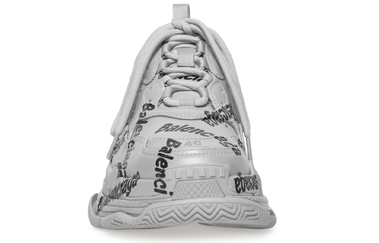 Balenciaga Triple S 'Grey Black Lace Print' 圖 5