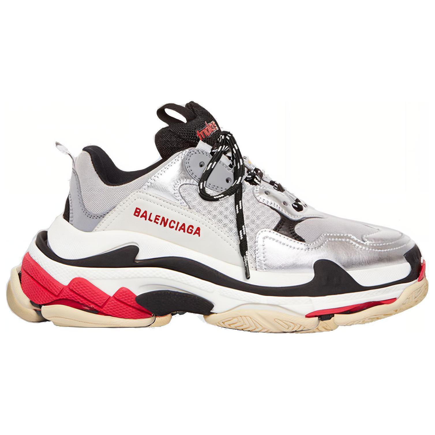 Balenciaga Triple S 'Red Silver White' 2019 圖 2