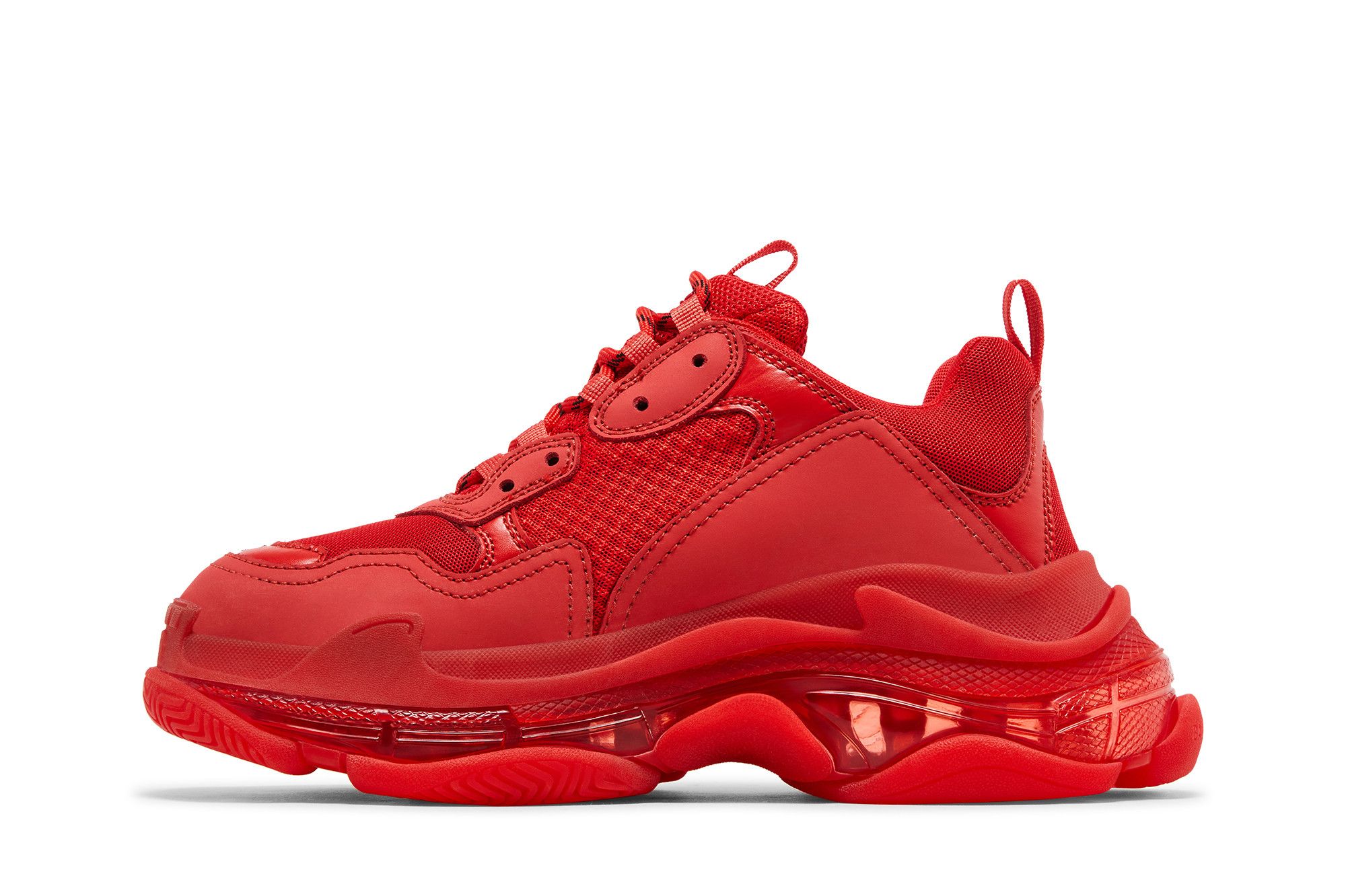 Lookbook バレンシアガ トリプルS クリアソール 赤 (2019) 541624 W09O1 6500