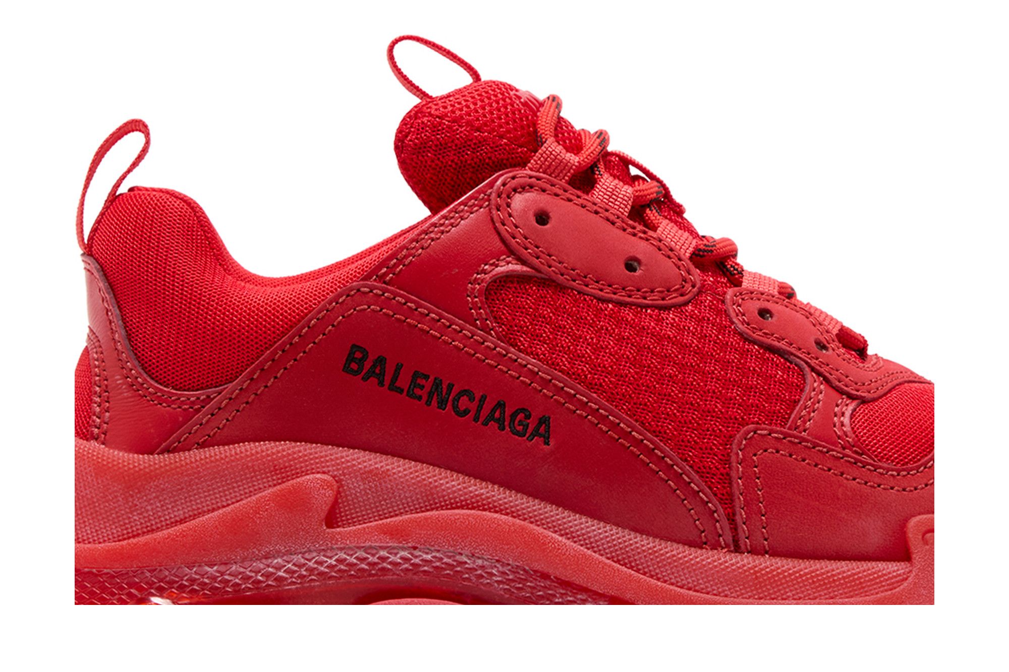 Order Balenciaga Triple S Semelle Transparente Baskets ''Rouge'' 541624-W2CE1-6500