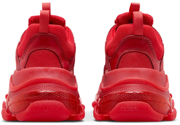 Balenciaga Triple S Semelle Transparente Baskets ''Rouge'' 541624-W2CE1-6500 Details for Balenciaga Triple S Semelle Transparente Baskets ''Rouge'' 541624-W2CE1-6500