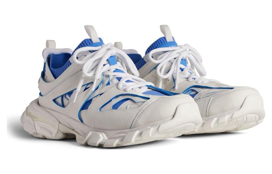 Lookbook Balenciaga Triple S Rendah 'Biru Putih' 736330W3SKC
