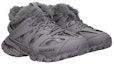 Order Sandal Balenciaga Track 'Fake Fur Grey' Kelabu. 668556W3CQ11800