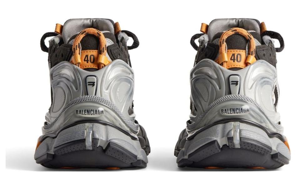 Shop Balenciaga Triple S Basse ''Grigio Arancione'' 772774W3RNY