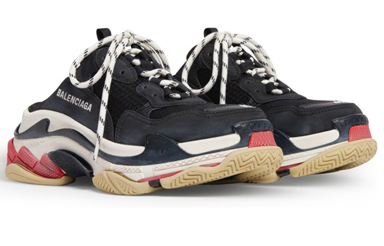 Shop Balenciaga Triple S Mule ''Nero'' 755687W3SM11096