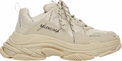 (Women) Balenciaga Triple S Sneaker 'All Over Logo - Beige' 524039-W2FA1-9710 (Women) Balenciaga Triple S Sneaker 'All Over Logo - Beige' 524039-W2FA1-9710