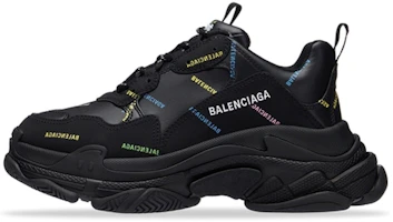 Balenciaga Triple S Sneaker 'Allover Logo - Black Multi' 536737W2FA81083 Balenciaga Triple S Sneaker 'Allover Logo - Black Multi' 536737W2FA81083