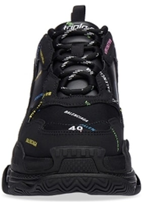 Balenciaga Triple S Zapatillas 'Allover Logo - Negro Multicolor' 536737W2FA81083 Shop Balenciaga Triple S Zapatillas 'Allover Logo - Negro Multicolor' 536737W2FA81083