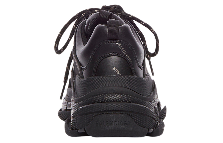 Shop 巴黎世家 Triple S 運動鞋「全覆蓋標誌 - 黑色」536737-W2FA2-1081