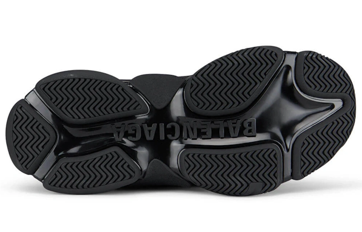 Balenciaga Triple S Sneaker 'Allover Logo - Black Fluo Yellow' 536737 W2FA1 1070