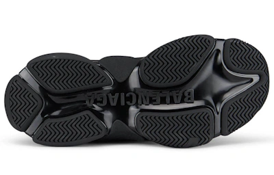 Balenciaga Triple S Sneaker 'Allover Logo - Black Fluo Yellow' 536737 W2FA1 1070