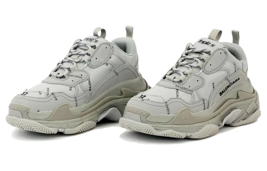 Lookbook Balenciaga Triple S Zapatillas 'Logo por Todo - Gris' 536737W2FA11210