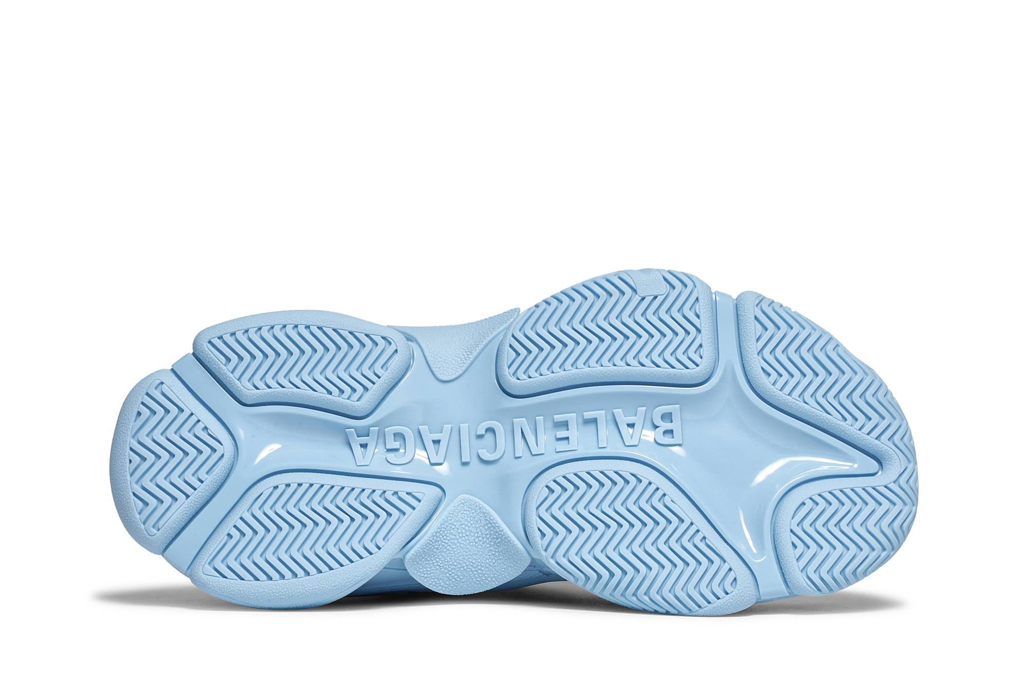 Shop （女性）巴黎世家 Triple S 球鞋 '全標誌 - 淺藍色' 524039-W2FA1-4090