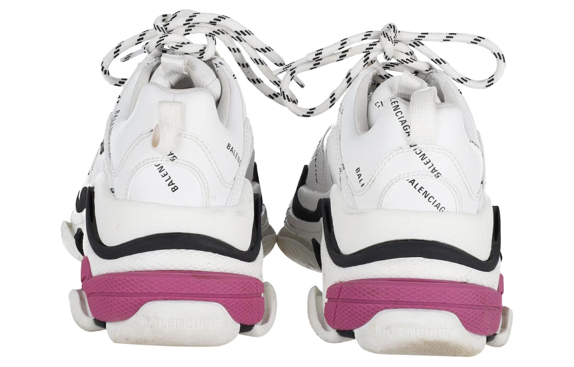 Balenciaga Triple S Sneaker 'Allover Logo - White Pink' 圖 4