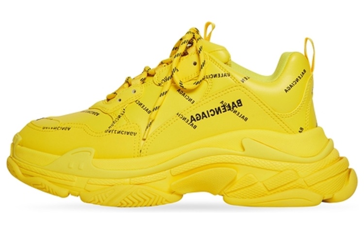 Balenciaga Triple S Sneaker 'Allover Logo - Yellow' 536737-W2FA1-7510
