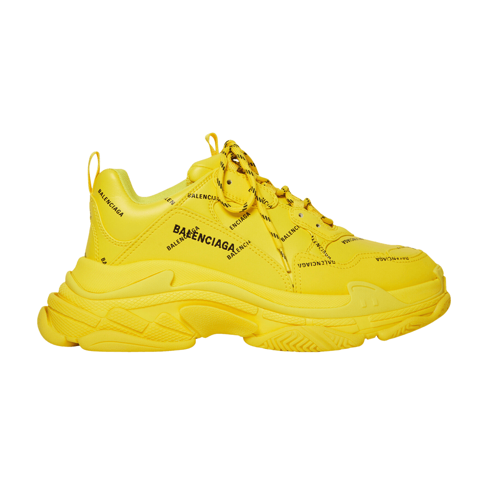 Buy Balenciaga Triple S Sneaker Allover Logo Yellow 536737 W2FA1 7510 Novelship