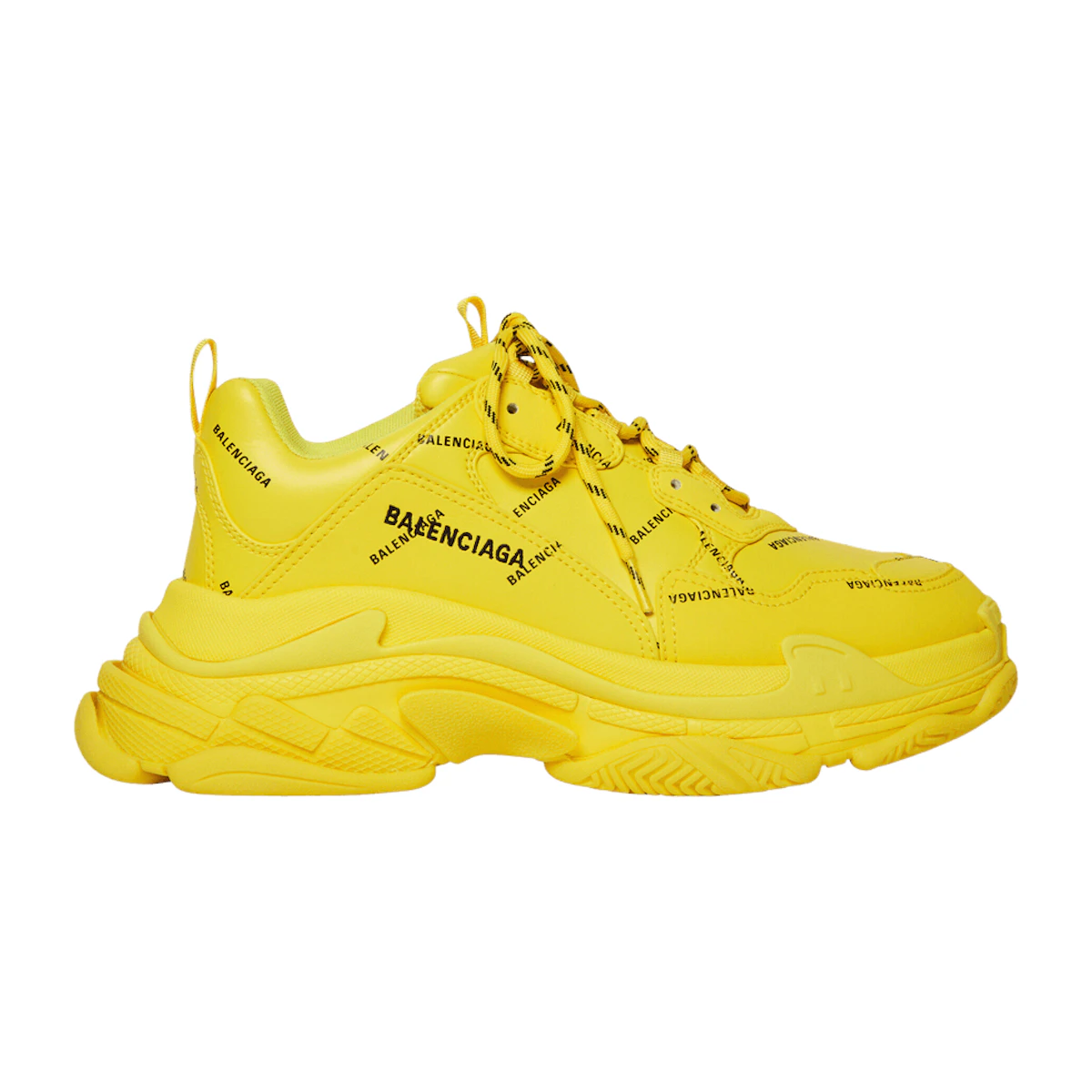 Balenciaga yellow triple s clearance