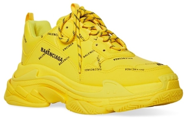 Balenciaga Triple S Sneaker ''Allover Logo - Gelb'' 536737-W2FA1-7510 Shop Balenciaga Triple S Sneaker ''Allover Logo - Gelb'' 536737-W2FA1-7510