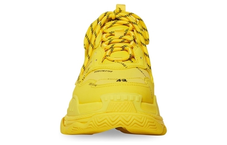 Details for Balenciaga Triple S Sneaker ''Allover Logo - Gelb'' 536737-W2FA1-7510