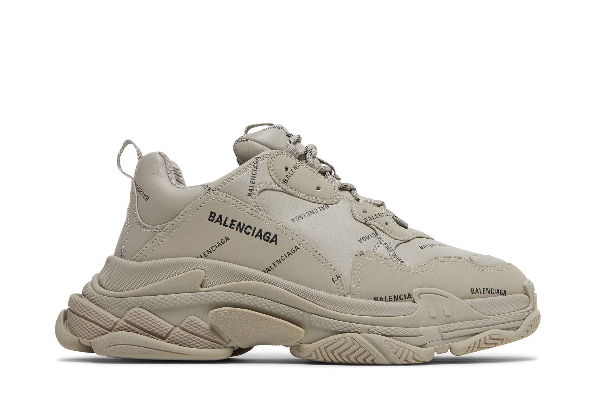 Balenciaga Triple S Sneaker 'Allover Logo - Beige' 536737W2FA19710