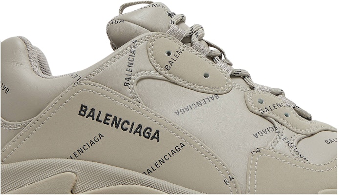 巴黎世家全覆蓋標誌Triple S潮流百搭休閒老爹鞋米色 Order 巴黎世家全覆蓋標誌Triple S潮流百搭休閒老爹鞋米色