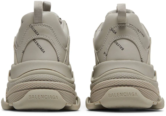 巴黎世家全覆蓋標誌Triple S潮流百搭休閒老爹鞋米色 Details for 巴黎世家全覆蓋標誌Triple S潮流百搭休閒老爹鞋米色