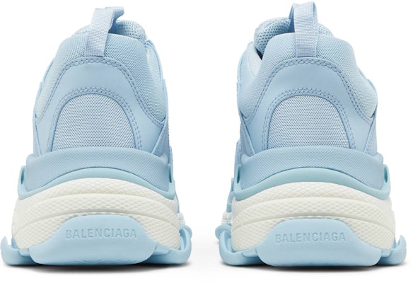 巴黎世家Triple S运动鞋“满版Logo-浅蓝” 536737W2FA14090 Details for 巴黎世家Triple S运动鞋“满版Logo-浅蓝” 536737W2FA14090