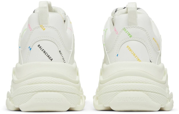Balenciaga Triple S Sneaker 'Allover Logo - Putih Multi' 536737W2FA89083 Details for Balenciaga Triple S Sneaker 'Allover Logo - Putih Multi' 536737W2FA89083