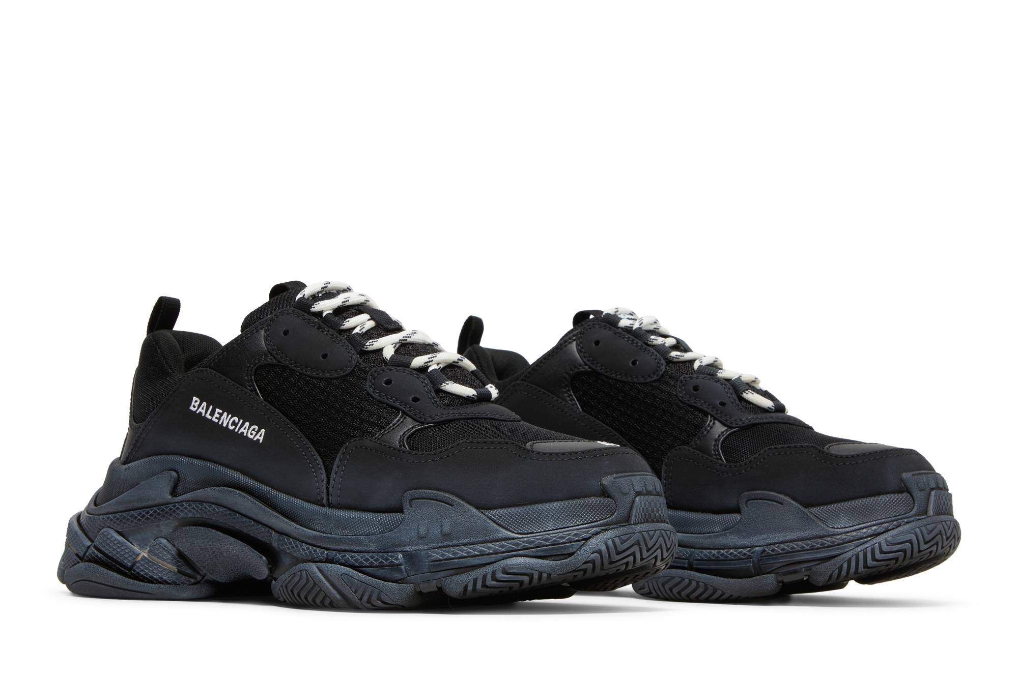 Cheap Balenciaga巴黎世家 Triple S 復古磨舊 低筒 爸爸鞋 男款 黑