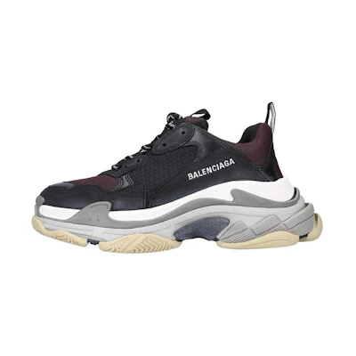 Balenciaga Triple S Sneaker 'Black Burgundy'