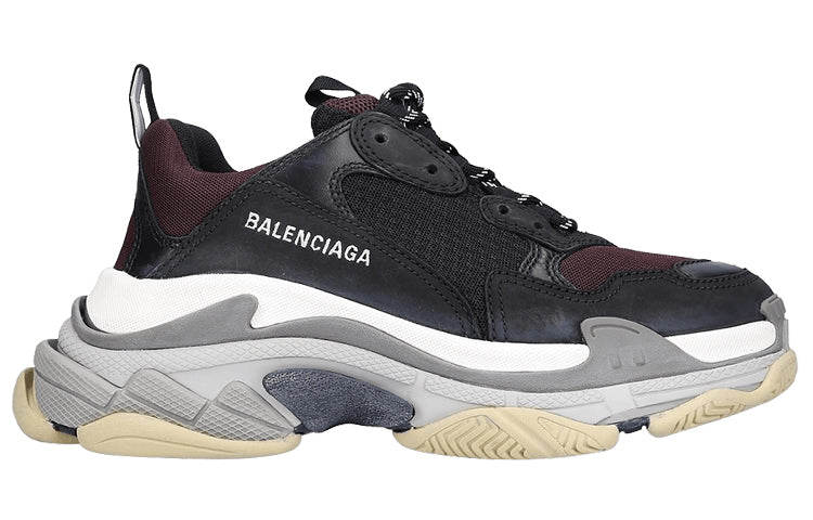 Balenciaga Triple S Sneaker 'Black Burgundy' 圖 2
