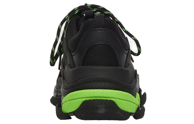 Balenciaga Triple S Sneaker 'Black Flou Green' 圖 5