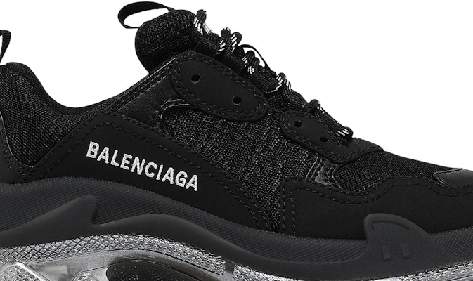 (W) 巴黎世家Triple S运动鞋 '黑色虹彩' 544351-W2FB2-1001 Order (W) 巴黎世家Triple S运动鞋 '黑色虹彩' 544351-W2FB2-1001