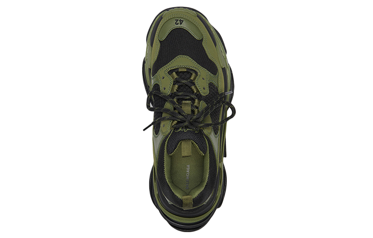 Balenciaga Triple S Sneaker 'Black Khaki' 圖 5