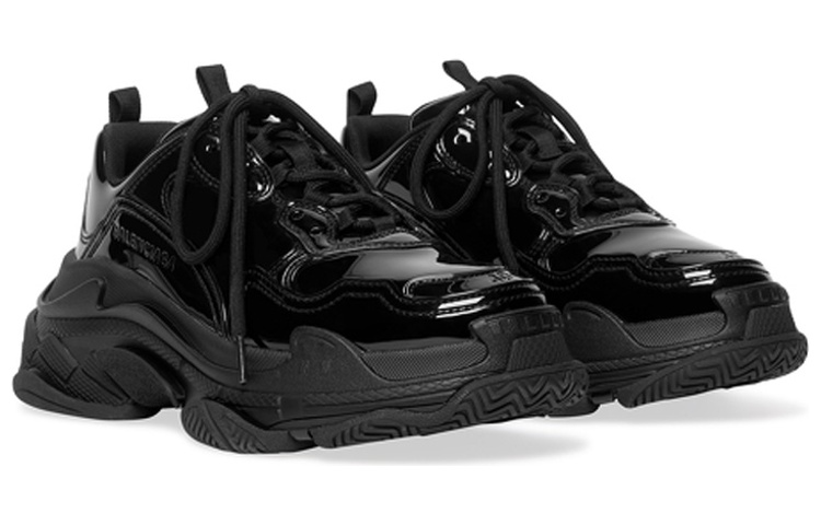 Lookbook Balenciaga Triple S Zapatillas 'Negro Charol' 734954-W2PAA-1000
