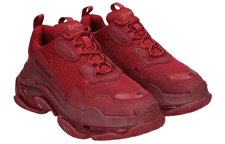 Balenciaga Triple S Sneaker 'Burgundy' 圖 3