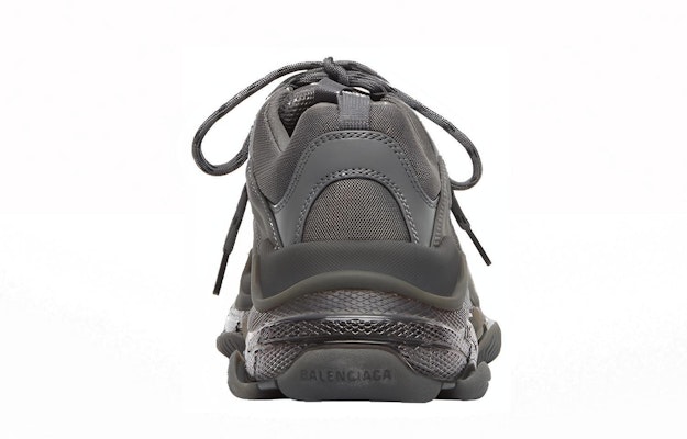 발렌시아가 트리플 S 스니커즈 '다크 그레이' (투명솔) 541624W2GA11801 Purchase 발렌시아가 트리플 S 스니커즈 '다크 그레이' (투명솔) 541624W2GA11801