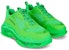 발렌시아가 트리플 S 스니커즈 '클리어 솔 - 그린' 541624 W2GR1 3801