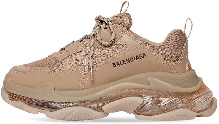 Balenciaga Triple S Sneakers 'Clear Sole - Coklat Muda' 541624W2GA12510 Buy Balenciaga Triple S Sneakers 'Clear Sole - Coklat Muda' 541624W2GA12510