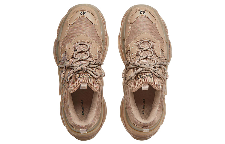 Shop Balenciaga Triple S Sneakers 'Clear Sole - Coklat Muda' 541624W2GA12510